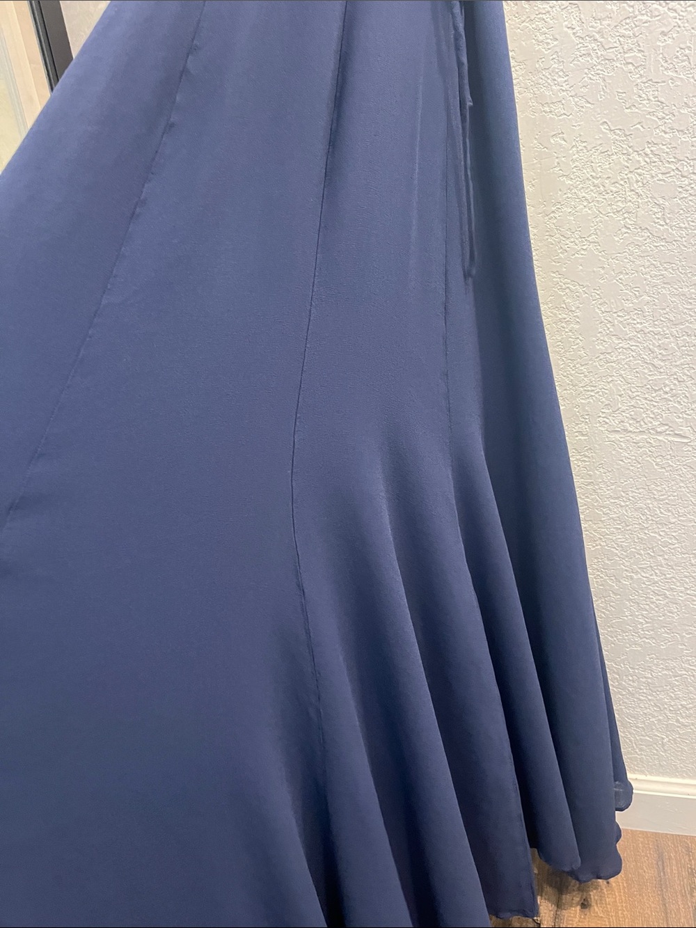Reformation Navy Plunge V-Neck Maxi Dress READ - Picture 4 of 13